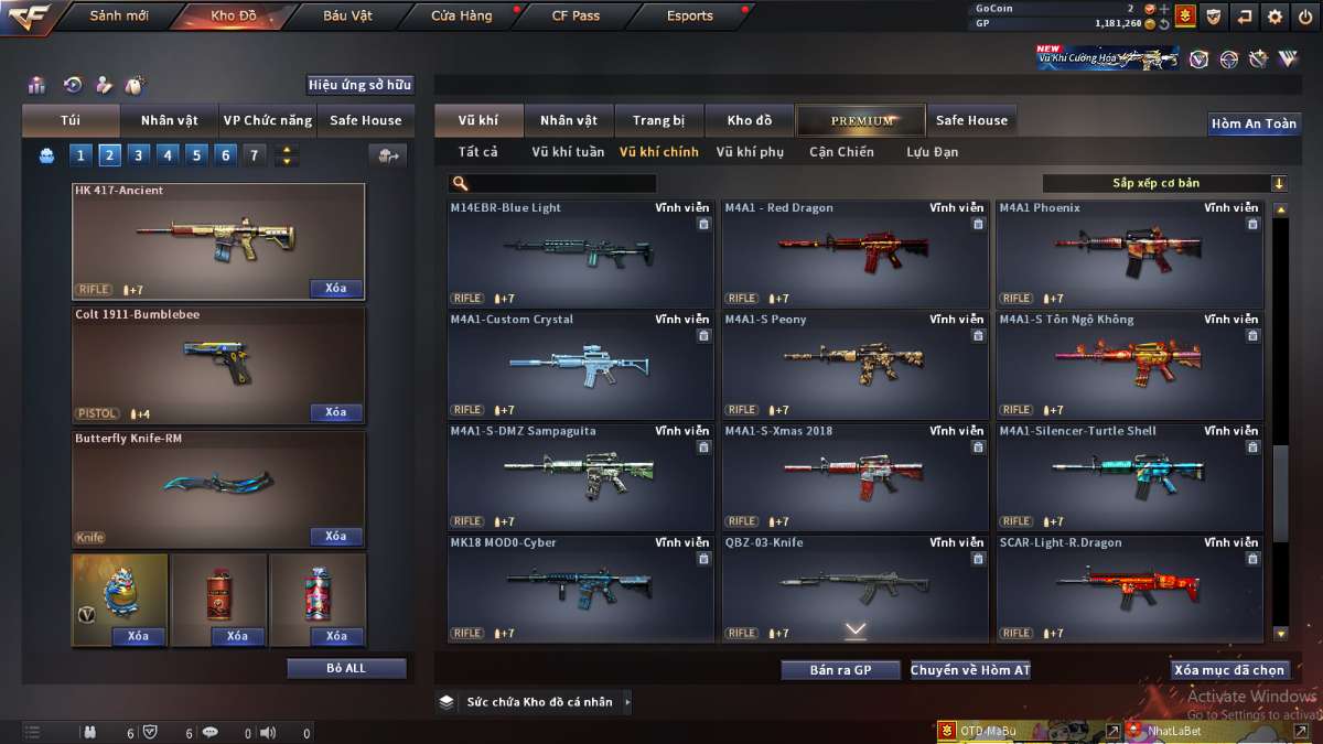 shop acc cf uy tin gia re